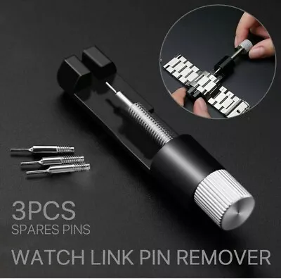 Metal Adjuster Watch Band Strap Bracelet Link Pins Remover Repair Tool Kit • £3.85