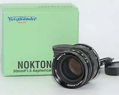 *NEAR MINT Boxed* Voigtlander Nokton 50mm F/1.5 Aspherical L39 LTM MF Lens JAPAN • $449.99