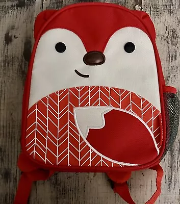 Skip Hop Zoo Little Kids Fox Backpack Red Cream • £12.24