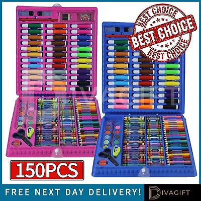 150pcs Kids Art Sets Colouring Drawing Painting Craft Art Set For Kids Childrens • £3.75