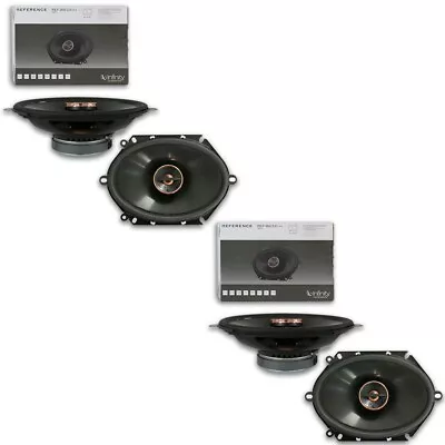 4 X Infinity Reference REF 8632cfx 6 X 8-inch 2-way Coaxial Car Audio Speakers • $109