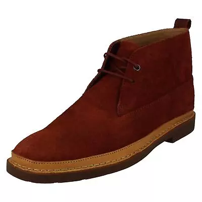 Mens Clarks Classic Lace Up Everyday Winter Ankle Boots Trace Seam Size • $119.60