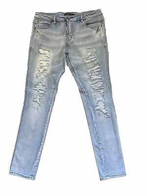 EMBELLISH Mens Distressed Jeans Size 36 • $31.99