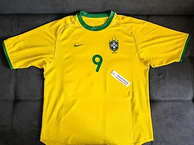 Ronaldo #9 Brazil Jersey Trikot XL Nike Football Shirt Home Kit Brasil Soccer • $99