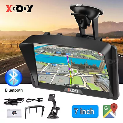 7  XGODY BT GPS Navigation Portable GPS Navigator W/ Free Australia Map Sunshade • $74.69