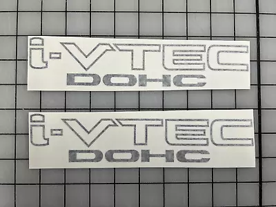 2 Pieces I-VTEC Vinyl DOHC Window Decal JDM Honda Acura Black • $3.99