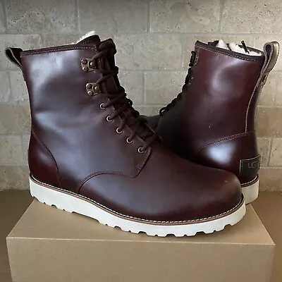 Ugg Hannen Tl Cordovan Waterproof Leather Sheepskin Boots Shoes Size Us 13 Men • $144.49