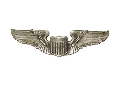 Original WWII US Army Air Force 3  Pilot Wings Clutch Back Pin • $54.99