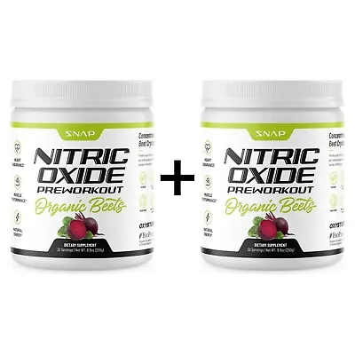 Beet Root Organic Pre-Workout Powder Nitric Oxide Beets Superfood 2-Pack Bundle • $61.16