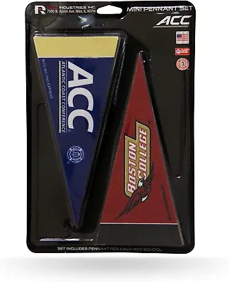 ACC Mini Felt Pennant Set (All Teams) 4  X 9  - Licensed By Rico • $22.99