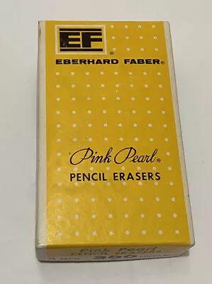 LOT Of 29 Eberhard Faber Pink Pearl 300 Double Bevel Pencil Erasers In Box NOS • $39.99