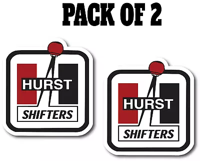 2 PK Hurst Shifters Vintage Drag Racing Window Sticker Decal  Rat Rod Street Rod • $9.95