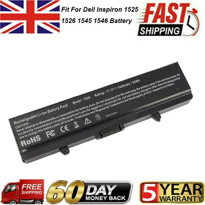 £14.49 • Buy Replacement Battery For Dell Inspiron 1525 1526 1545 1546 GP952 Vostro 500 GW240