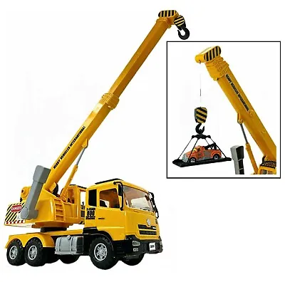 £19.99 • Buy Box Damaged! Extra Large Crane Toy Truck Extendable Arms Lever To Lift Crane Arm