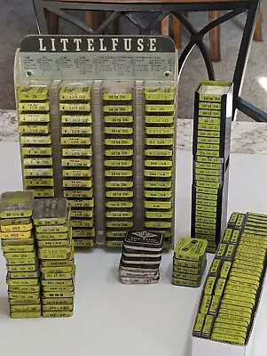 Vintage Lot Of Over 780 Misc. Littlefuse Glass Fuses With 2 Display Stands Buss • $74.99