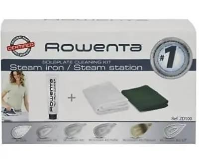 £13.37 • Buy Rowenta Soleplate Cleaner Kit For Steam Irons / Steam Station ZD10 3 Pieces Kit