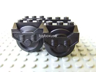 2 New Lego Railroad Train Car Wheels Housing Assembly Parts Fits 9 V IR RC Track • $22.20