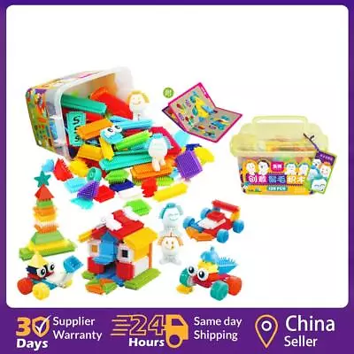 Bristle Shape Blocks Build And Play Fun Bricks Set For Boys Girls (82pcs) ☘️ • $39