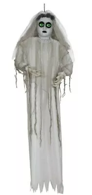 Moving Eyes Light Changing Colour Bride Hanging Halloween Decoration Spooky UK • £34.99