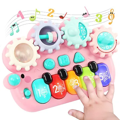 Baby Toys Gifts Musical Piano Toy Light Up Keyboard Music Toys Baby Sensory Toys • £8.89