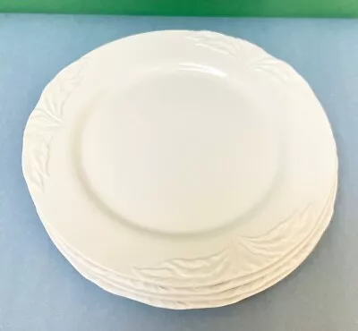 VILLEROY & BOCH Luxembourg FOGLIA Pattern 8 1/8  SALAD PLATES ~ Set Of 4 • $29.99