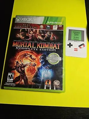 Mortal Kombat-Komplete Edition (Microsoft Xbox 360 2012)Damaged CoverArt Tested • $20