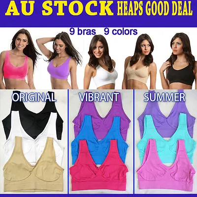 9x Shape Bra With 9 Colors Shape Wear Seamless One Of Each Color Ahh So Comfy AD • $51.99