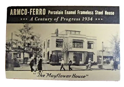 CHICAGO WORLD'S FAIR POSTCARD Mayflower House 1933-1934 • $5.48