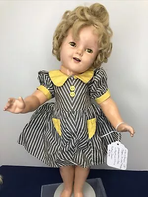 18” Antique Vintage Ideal Compo Shirley Temple Doll 1930’s Replaced Wig #co • $75