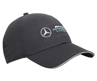 PUMA MERCEDES AMG PETRONAS F1 TEAM MOTORSPORT BASEBALL CAP METAL LOGO Black 1 • $35.10