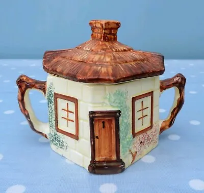 Keele Street Pottery Cottageware Cottage Sugar Bowl With Lid • £4.99