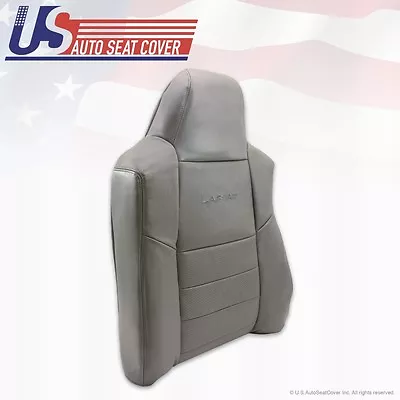 02 - 07 Ford F-250 F-350 Driver Top Lean Back Perforated Leather Seat Cover Gray • $176.11