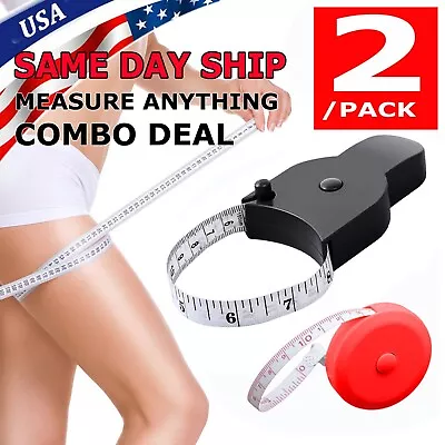 2PCS Automatic Telescopic Tape Body Leg Tailor Measure Waist Arm Measuring Kit • $4.99