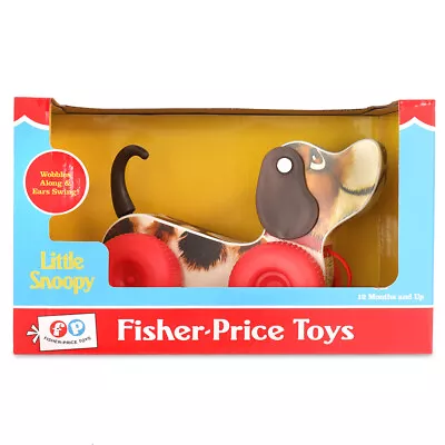 £12.99 • Buy Fisher Price Classic Little Snoopy Wooden Pull-Along Dog