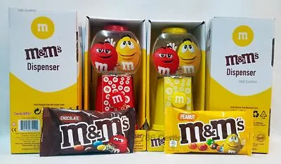 £15.95 • Buy 20cm M&M's Candy Refillable Dispenser Dispensing Machine 45g Sweet Yellow Or Red