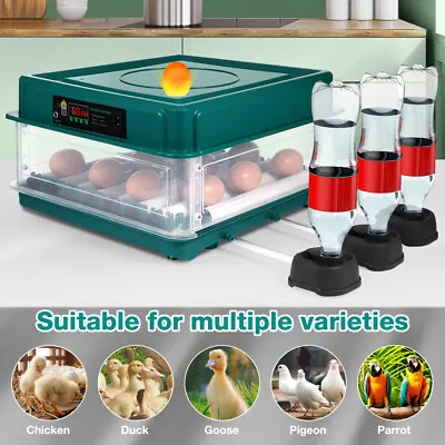 24/48x Egg Digital Incubator Hatcher Temperature Control Fully Automatic Turning • £54.99