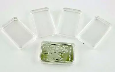 1oz Ounce Silver Bar High Quality Acrylic Rectangular Capsules • £51.70