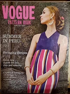 Vintage *Rare* VOGUE PATTERN BOOK / Magazine June- July 1967 Vol. 41 No. 6 • $74.99