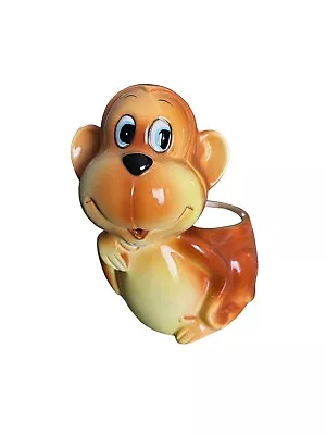 Vintage 1960’s-70’s Relpo Playful Monkey Ceramic Planter • $18.99