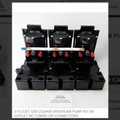 Flojet G55 Co2/air Driven Bib Pump Kit 3/8 Outlet No Tubing Or Connectors • £232.47