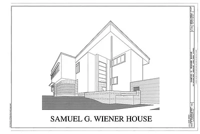 Mid-Century Modern Home Stucco Brick Glass Block Architectural PRINTED Plans • $94.95