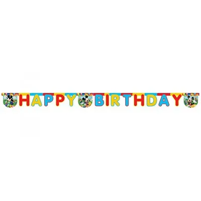 Mickey Mouse Clubhouse Party Time Birthday Banner • $4.75