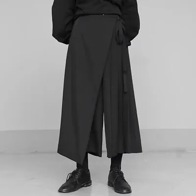 Gothic Punk Men Women Baggy Dress Pants Loose Japanese Casual Trousers Wide Leg • $46.49