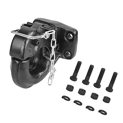 ANGCOSY Pintle Hook Trailer Hitch For 2-1/2 Inch Lunette Ring With Mounting Kit • $52.99