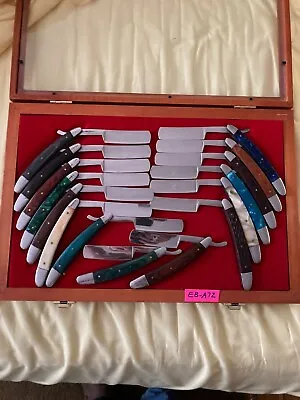 15 Mint Never Used Razors In A Wooden Display Case • $500