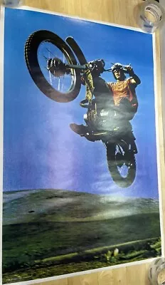 Vintage Poster Dirt Bike Motocross 1979 Fieldmanagers Double Sided 22x35” • $34.99