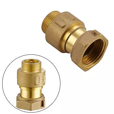 DN20 3/4  In-Line Check Valve Brass Spring Loaded Inline For Water Meter!! • $38.61