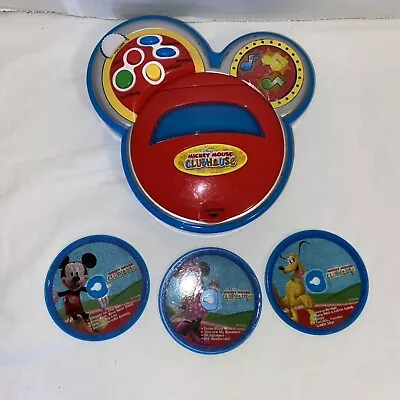 Disney Mickey Mouse Clubhouse Sing With Me Toy Multicolor CD Player With 3 CD • $15.99