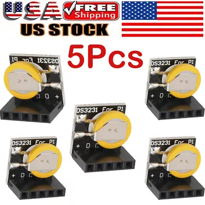 5X DS3231 Real Time Clock RTC Module For Raspberry Pi Arduino 3.3V/5V Battery US • $15.75