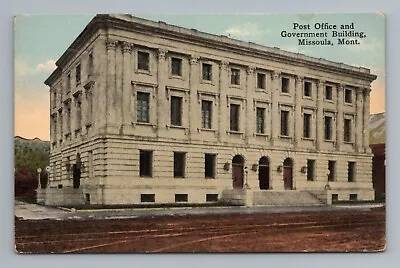 Post Office Government Building Missoula Montana Postcard • $3.62